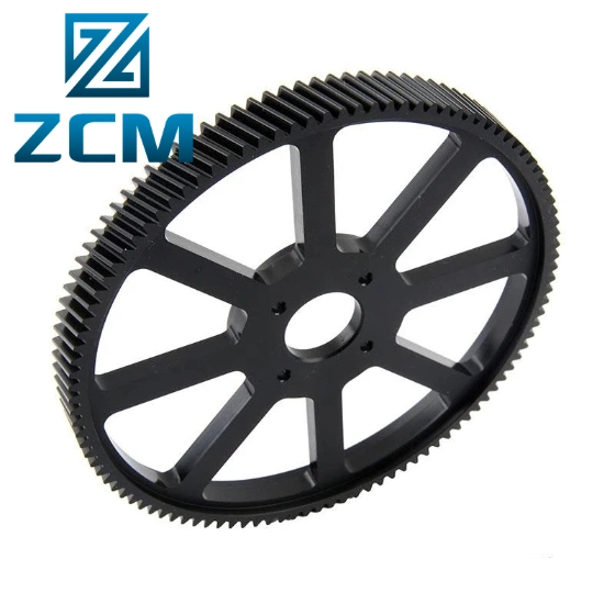 Shenzhen Advanced CNC Manufacturing Technology Custom Made Wire EDM/Wire Cut Black Plastic Gear Ship/Boat/Vessel Steering Gear Engine Parts
